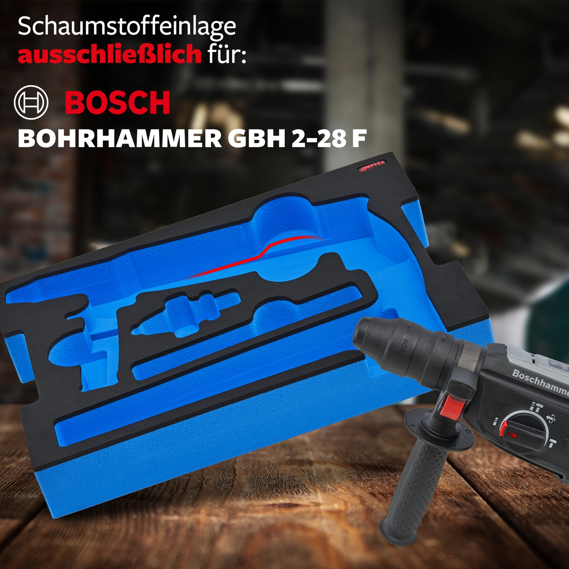 Schaumeinlage Bosch Professional Bohrhammer GBH 2-28 F für neue Bosch L-Boxx 136.